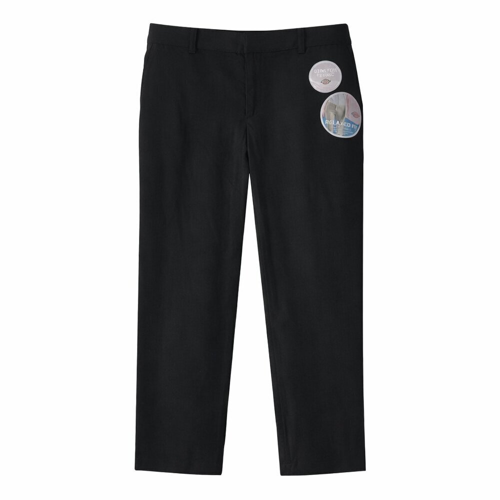 NWT DICKIES Relaxed Fit Mid-Rise Straight Leg Navy Stretch Pants Size 20R